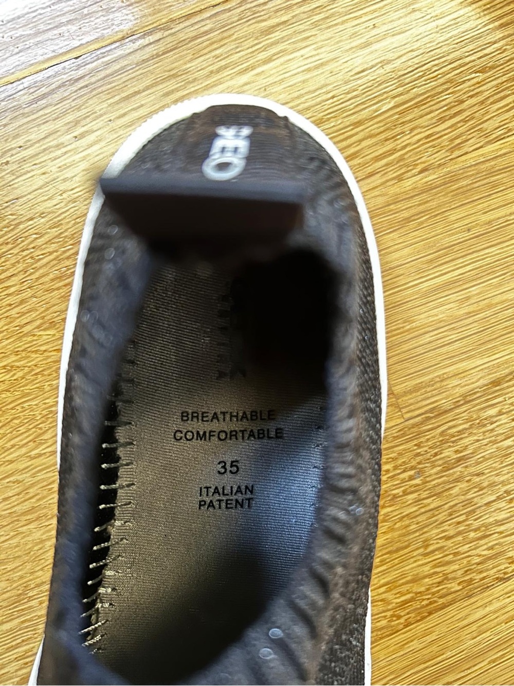 GEOX Black Knit Slip-On Sneakers - Picture 4 of 5